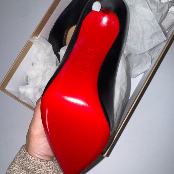 Christian Louboutin black leather So Kate 100 heels - Picture 7 of 7